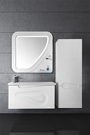 Водолей Зеркало "Арнелла Капля 100" белое – фотография-7